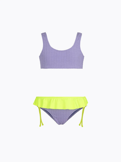 Girl's Bikini F**K Top with Slip Fixed Lilac SG0631-LC
