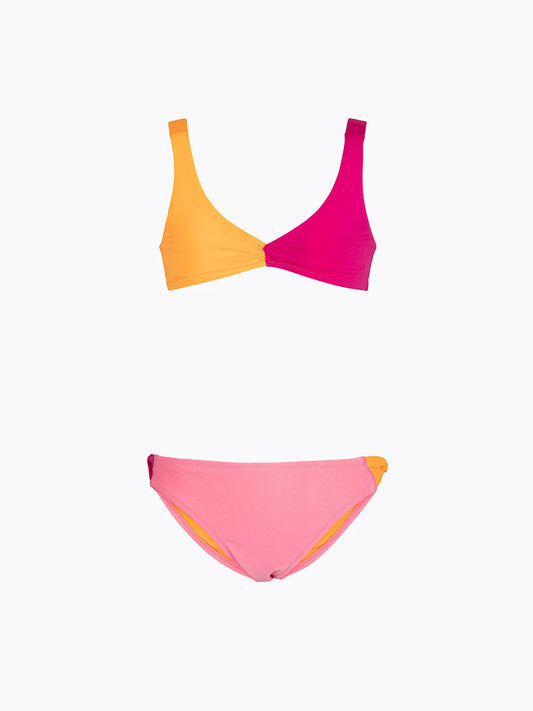 Girl's Bikini F**K Top with Slip Fixed Pink SG0635-PK