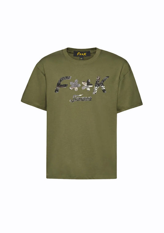 Child T-Shirt F**K Military Green SJ6011-MG