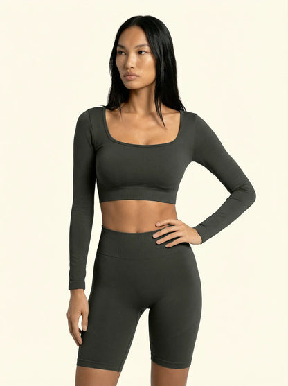 Seamless cyclist F**K Military Green 11SM01-GN