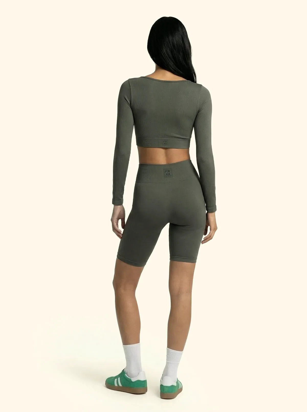 Seamless cyclist F**K Military Green 11SM01-GN