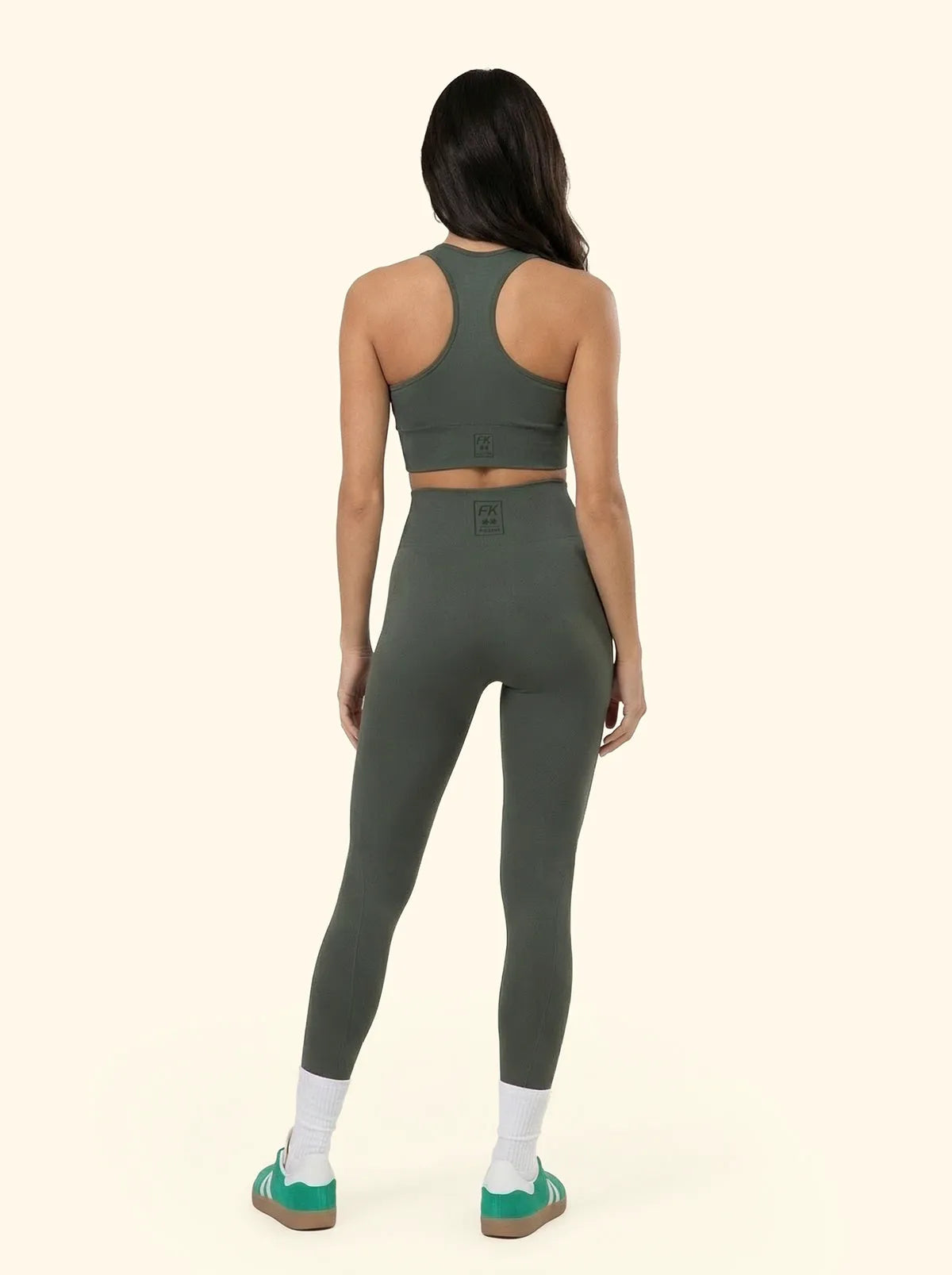 Seamless Leggings F**K Military Green 12SM01-GN