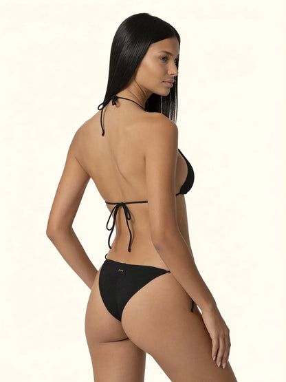 Women's Bikinis F**K Triangle with Slip Adjustable Black SW1800-BK