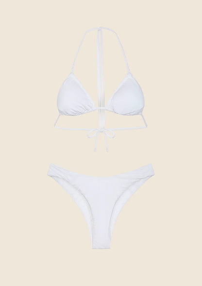 Woman bikini F**K Triangle with Slip Fixed American white 0300-WH