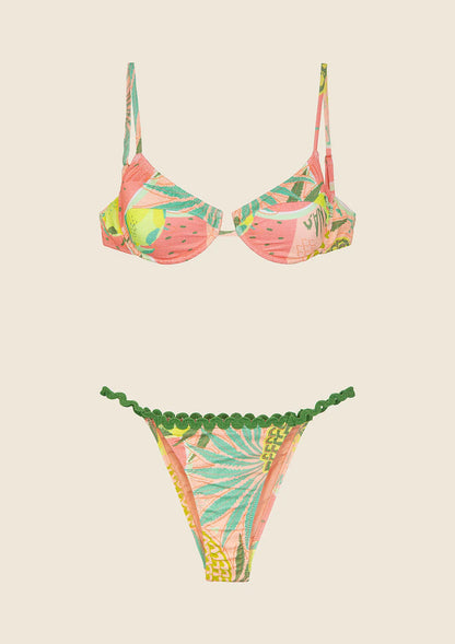 Woman bikini F**K Bra with Ferretto e Slip Adjustable Fantasy 0622-X12
