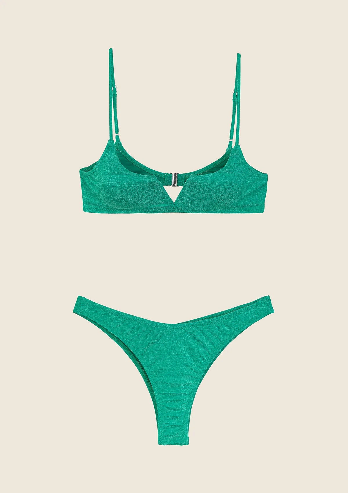 Woman bikini F**K Top with ferret e Slip Fixed American green 1143 -gn