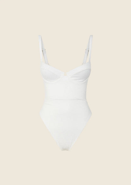 Monokini Woman with Ferretto F**K White 1146-WH