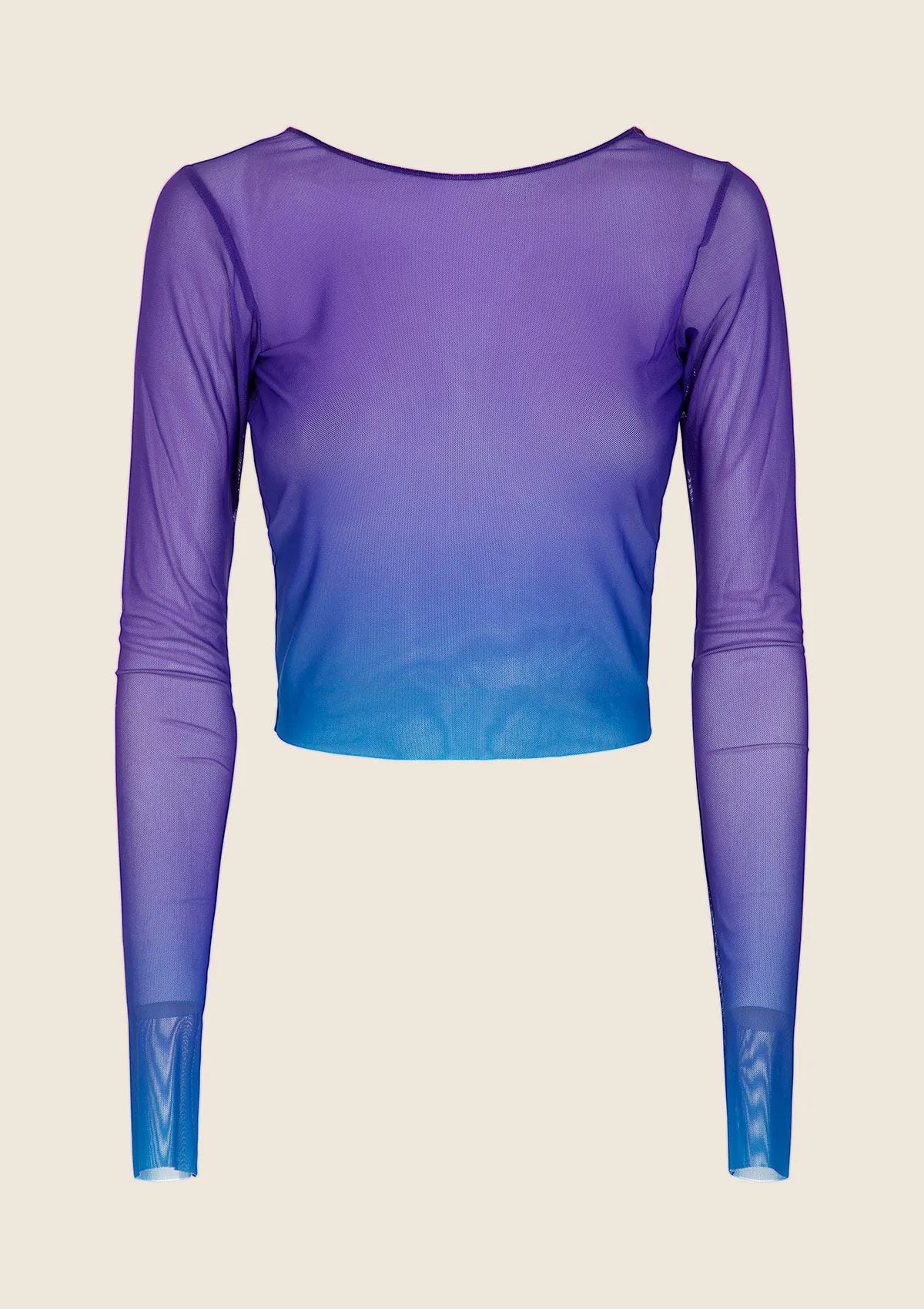 CROP Top Sleeen Long Woman F**K Degradè 1156-X46