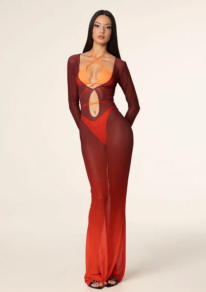 Long woman dress F**K Degradè 1162-X45