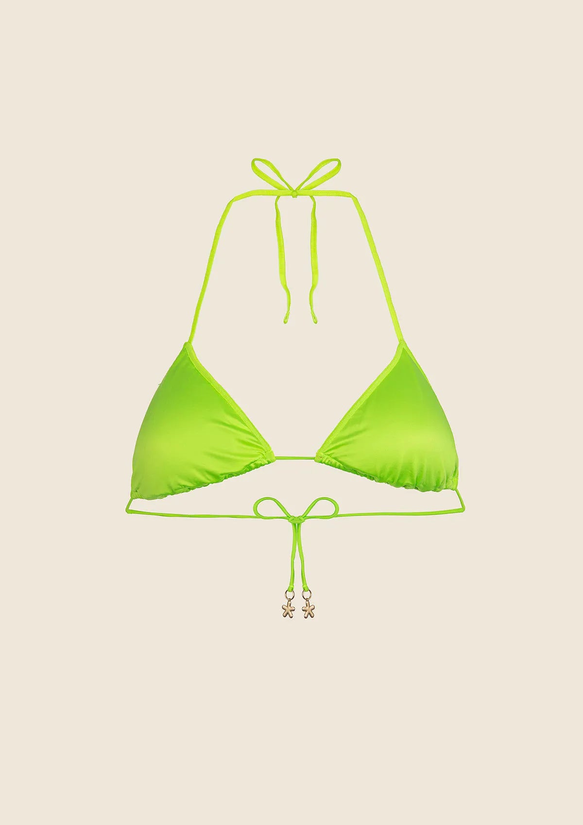 Woman adjustable triangle F**K Fluo green 1301-FG