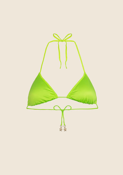 Woman adjustable triangle F**K Fluo green 1301-FG