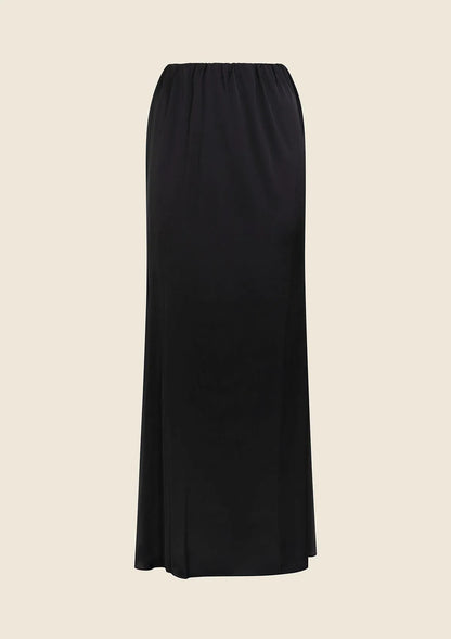 Long Woman skirt F**K Black 1373-BK