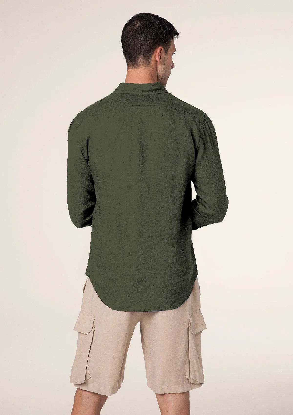 Men's shirt F**K Military green M01CL40-MG