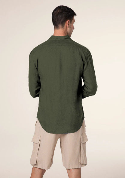Men's shirt F**K Military green M01CL40-MG