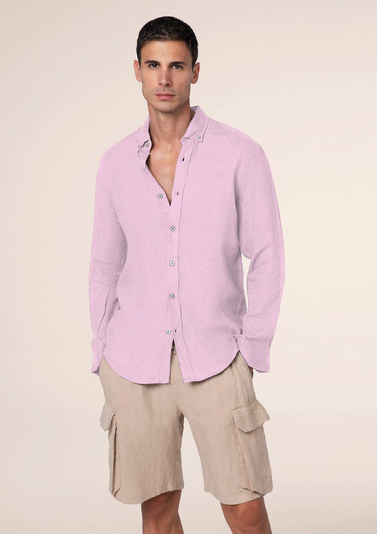 Men's shirt F**K Rosa M01CL40-PK