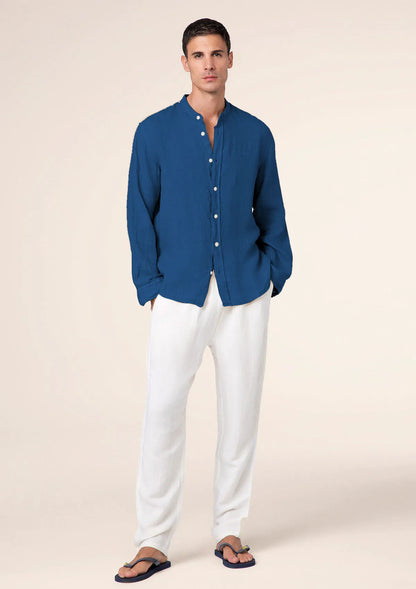 Men's shirt F**K Blue M01CL41-BU