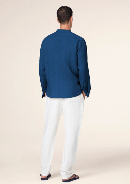 Men's shirt F**K Blue M01CL41-BU