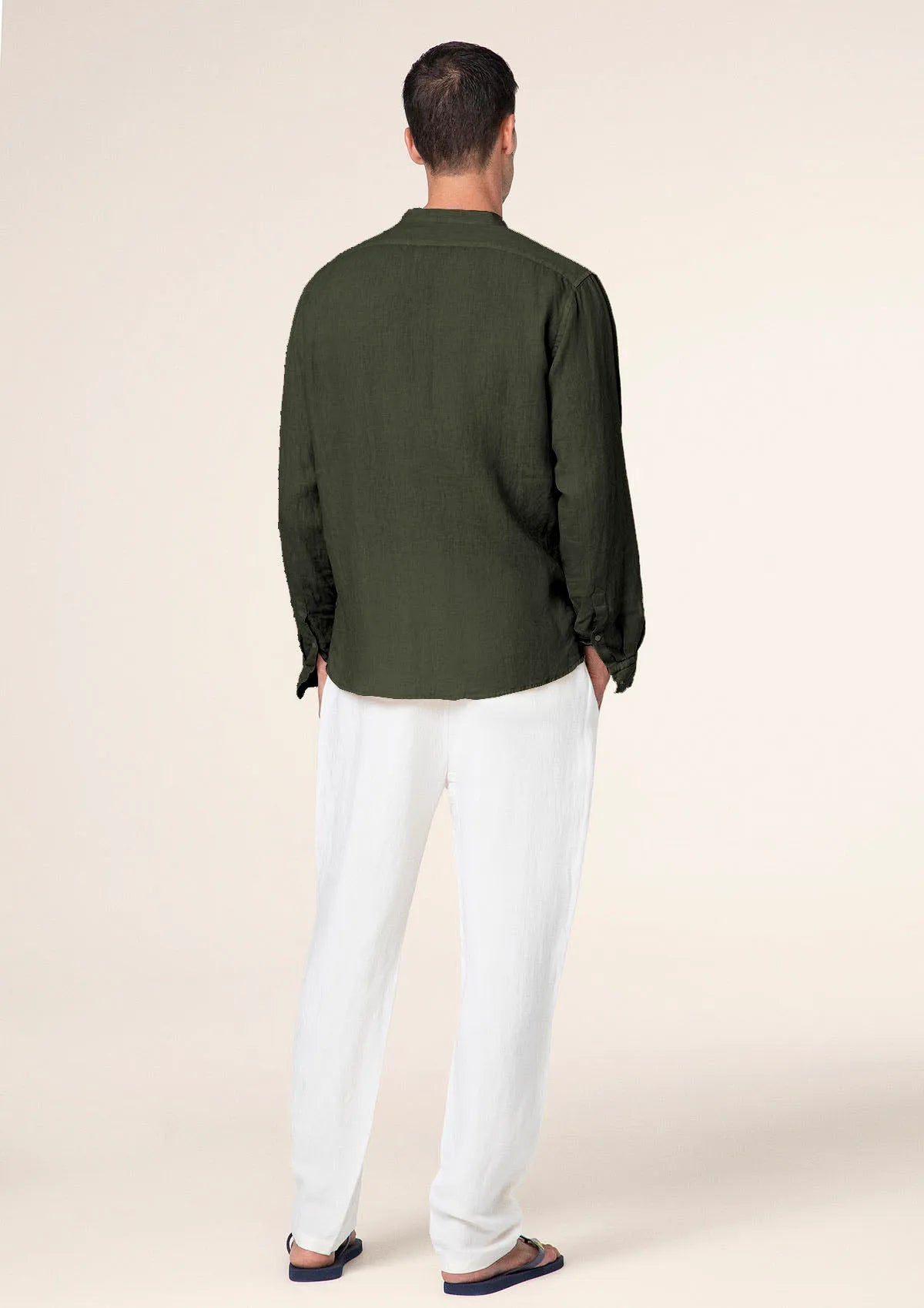 Men's shirt F**K Military green M01CL41-MG