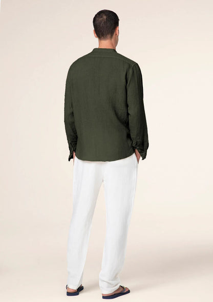 Men's shirt F**K Military green M01CL41-MG
