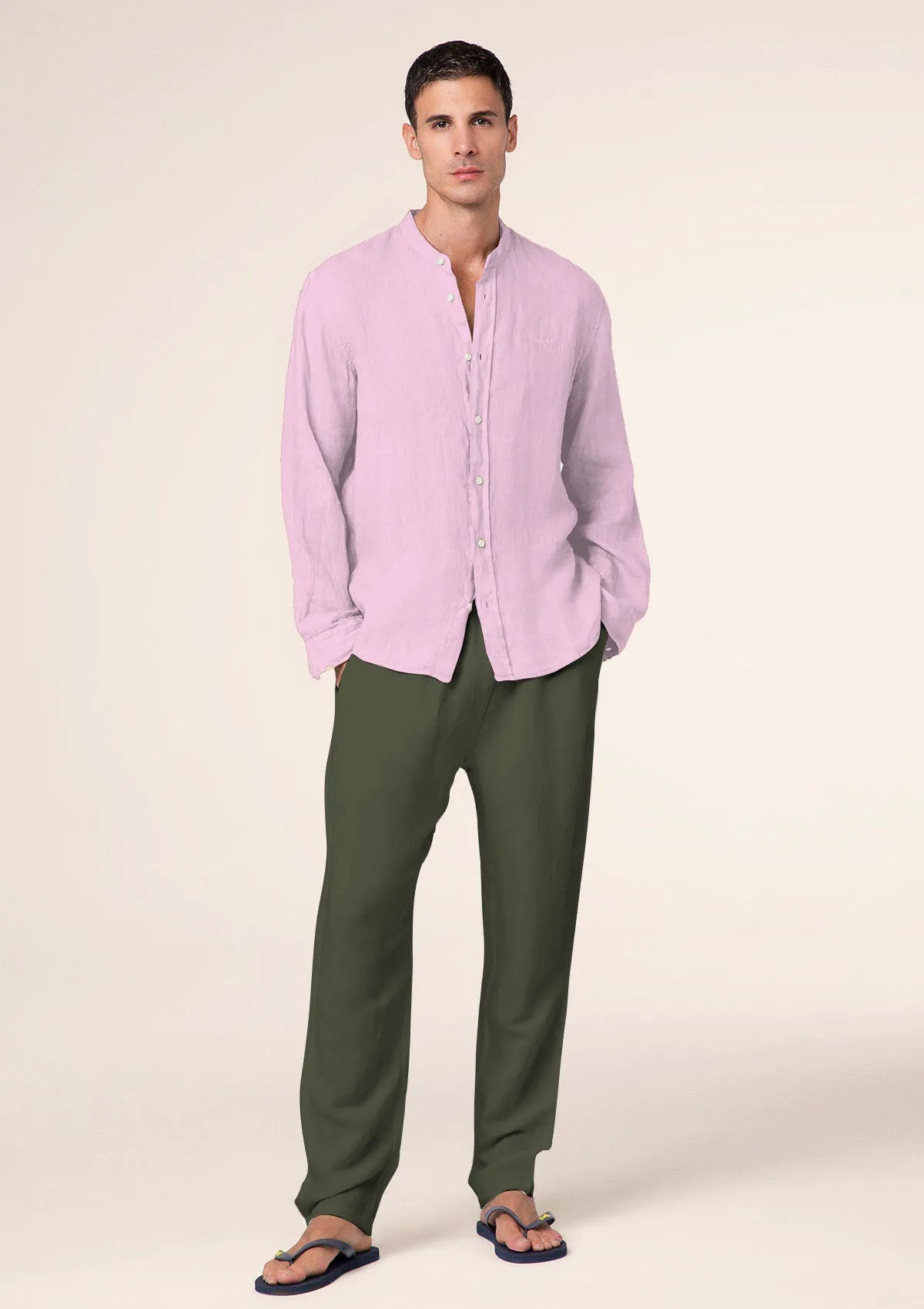 Men's trousers F**K Military green M01PL43-MG