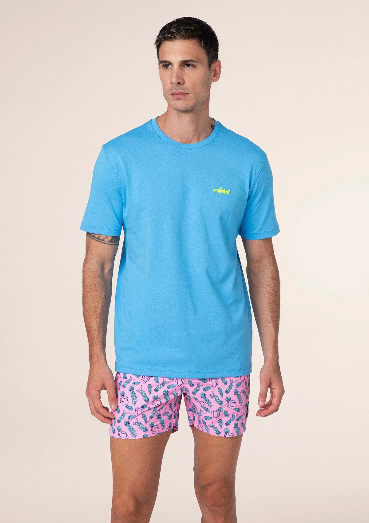 Men's T-shirt F**K Turquoise m01ts70-tq