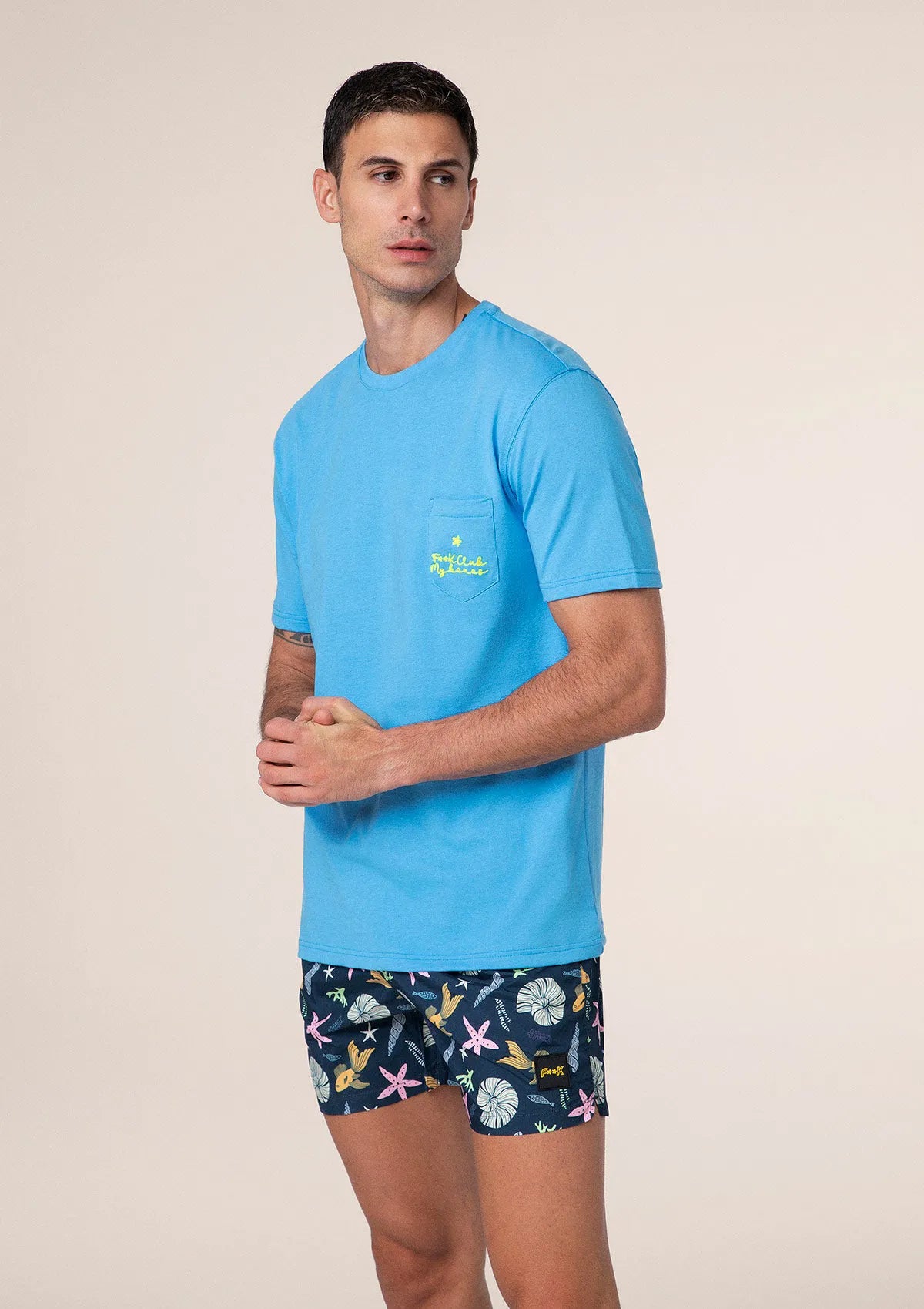 Men's T-shirt F**K Turquoise m01ts72-tq