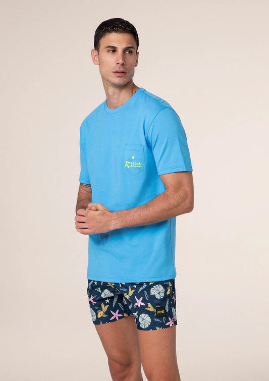 Men's T-shirt F**K Turquoise m01ts72-tq