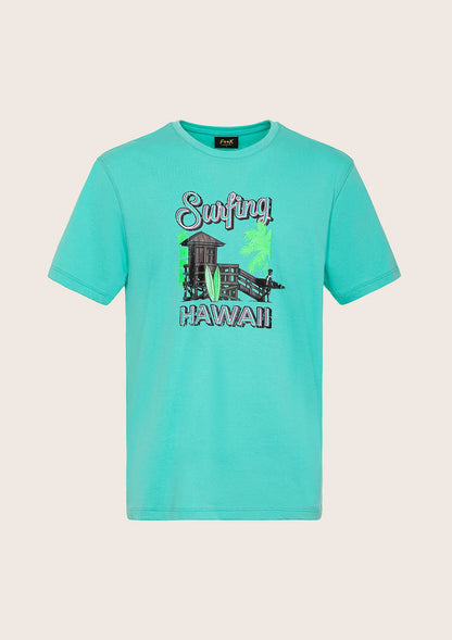 Men's T-shirt F**K Water green m01ts74-AQ