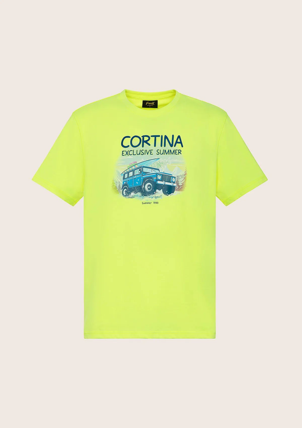Men's T-shirt F**K Fluo yellow m01s86-fy