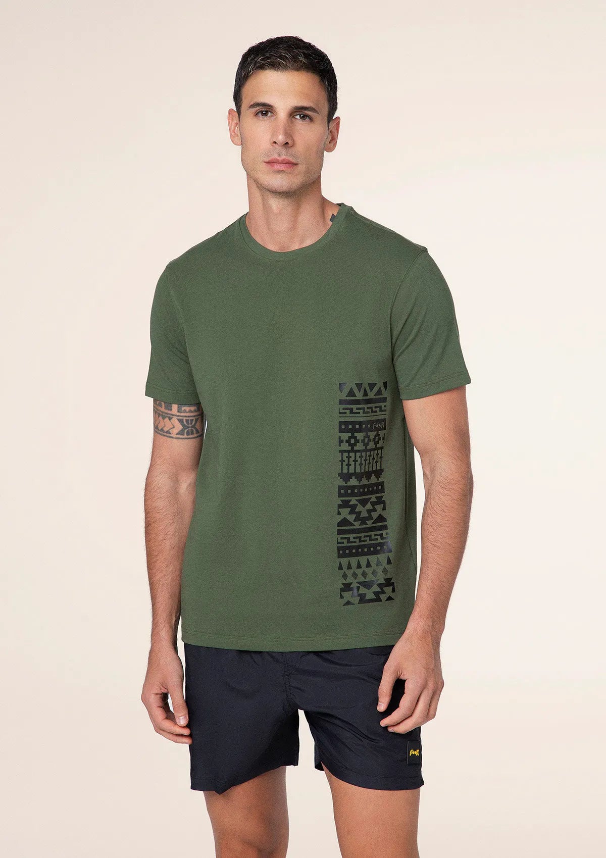 Men's T-shirt F**K Military green m01s95-mg