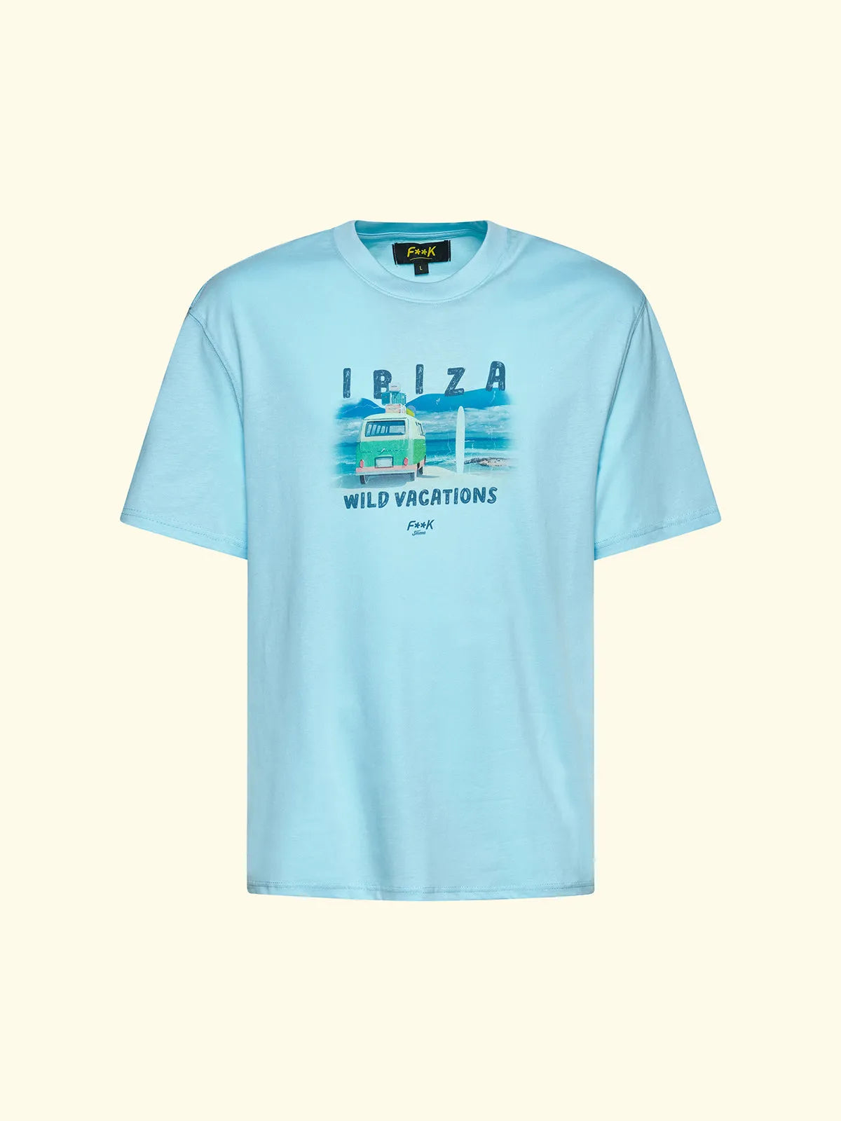 Men's T-Shirt F**K Celeste SM6008-CL