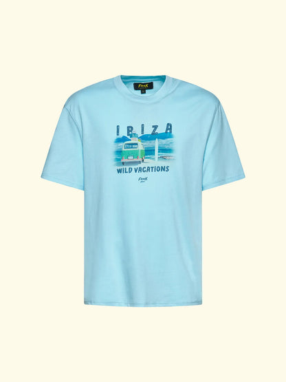 Men's T-Shirt F**K Celeste SM6008-CL
