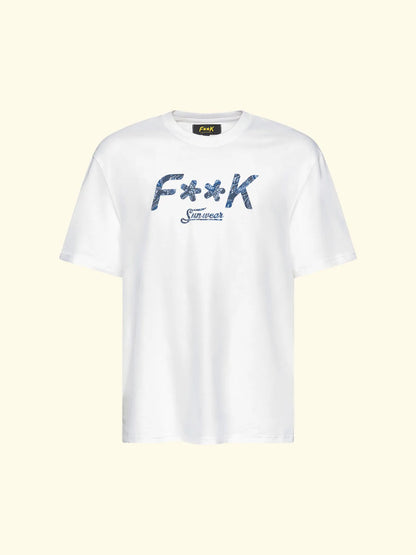 Men's T-Shirt F**K White SM6011-WH