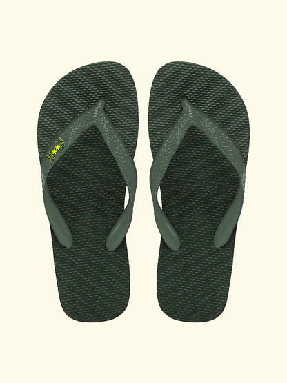 Men's flip flops F**K Military Green SM8004-MG
