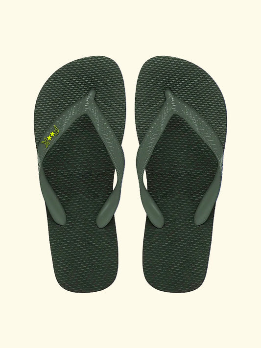 Men's flip flops F**K Military Green SM8004-MG
