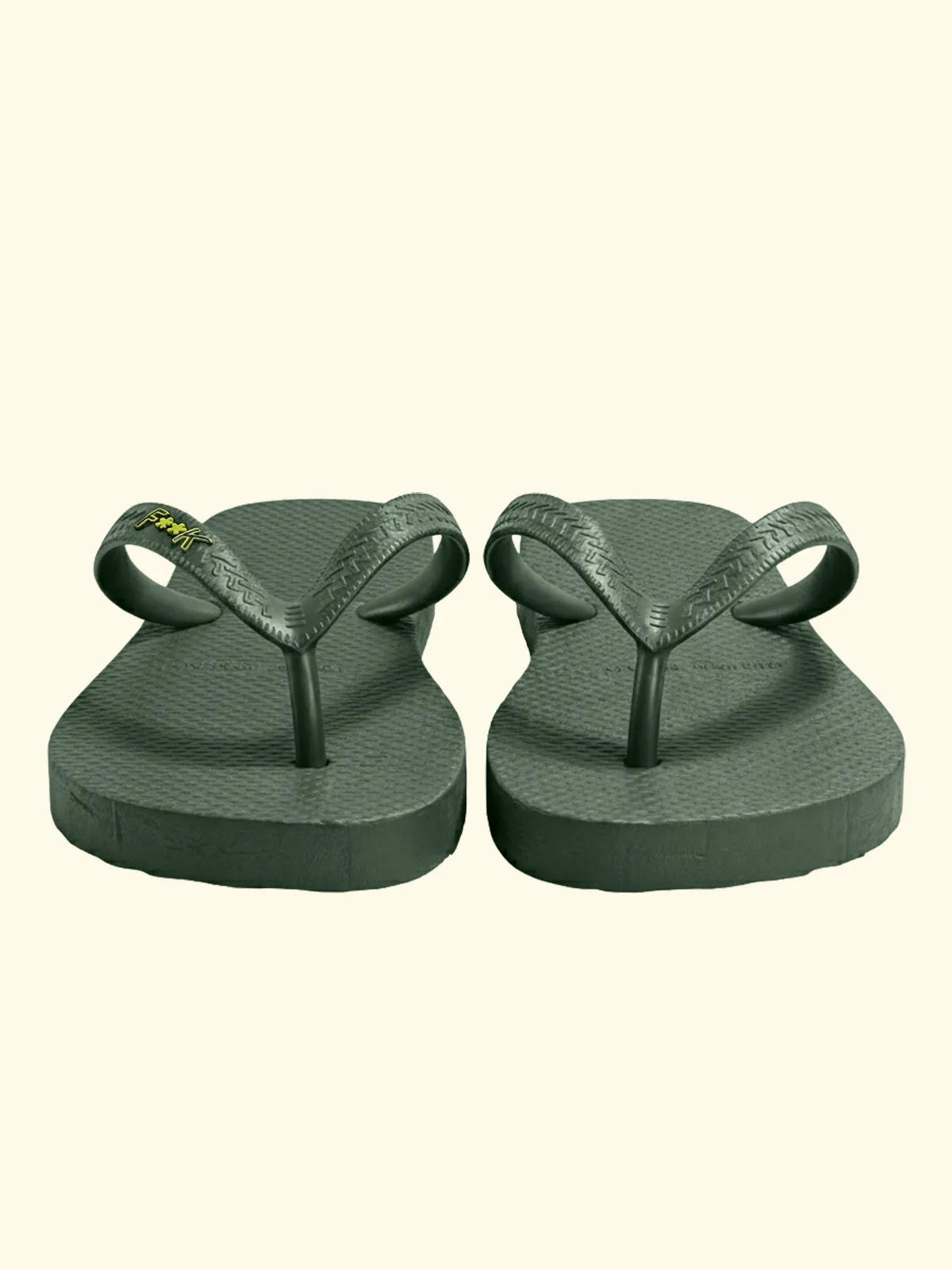 Men's flip flops F**K Military Green SM8004-MG