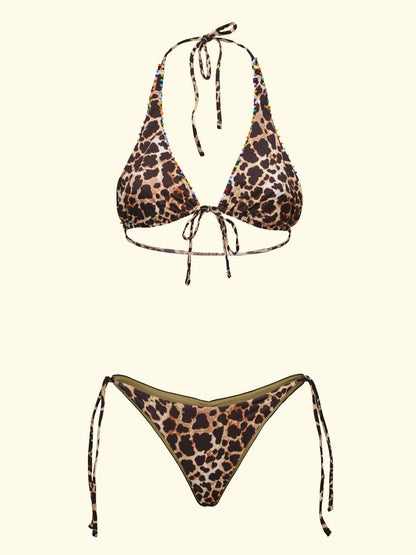Women's Bikinis F**K High Triangle with Slip Adjustable Fantasy SW0101-X01