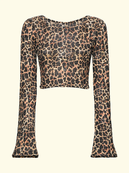 Women's Long Sleeve Crop Top F**K Fantasy SW0136-X01