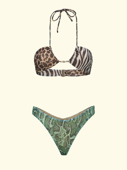 Women's Bikinis F**K Bandeau with Fixed Culotte Pattern SW0142-X10