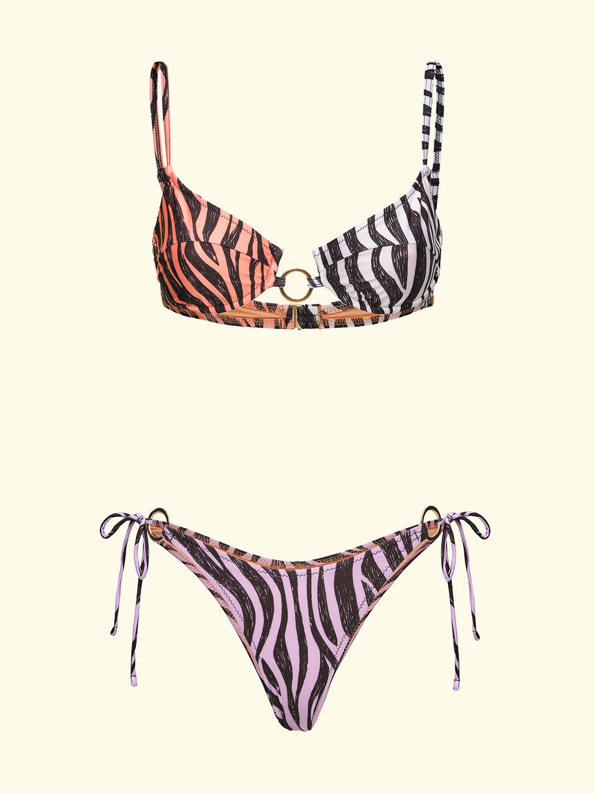 Women's Bikinis F**K Bra with Ferretto and Slip Adjustable American Fantasia SW0182-X10