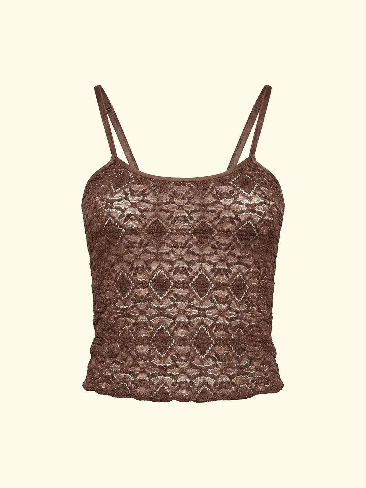 Women's Crop Top F**K Brown SW0207-BN