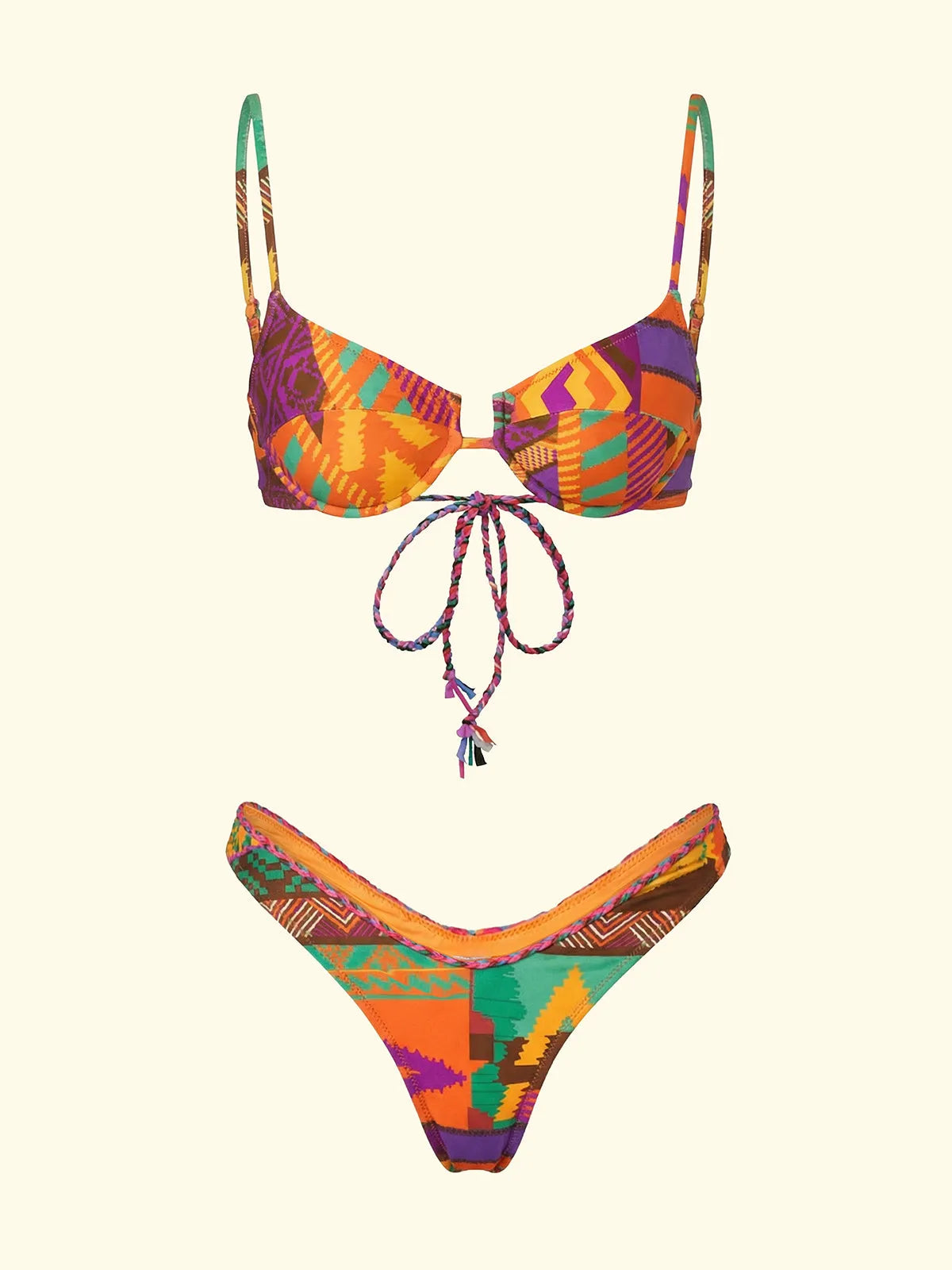 Women's Bikinis F**K Bra with Ferretto and Slip American Fixed Fantasy SW0222-X11