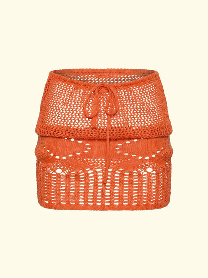 Women's short skirt F**K Orange SW0226-OR