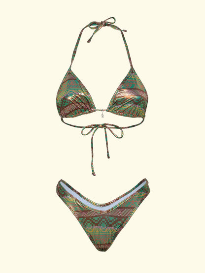 Women's Bikinis F**K Triangle with Slip Fixed American Fantasia SW0254-X15