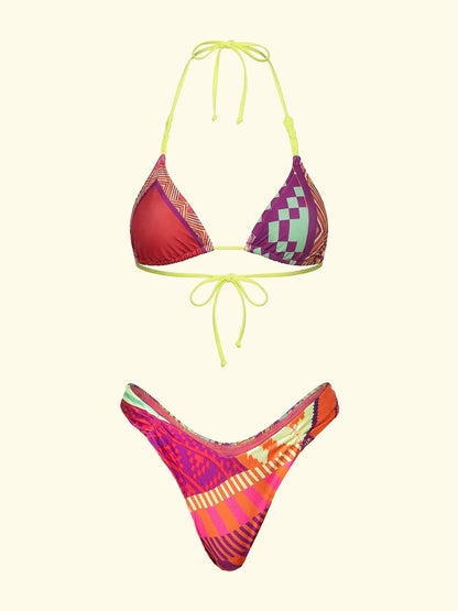 Women's F**KTriangle Bikini with Slip American Fixed Fantasy SW0270-X13
