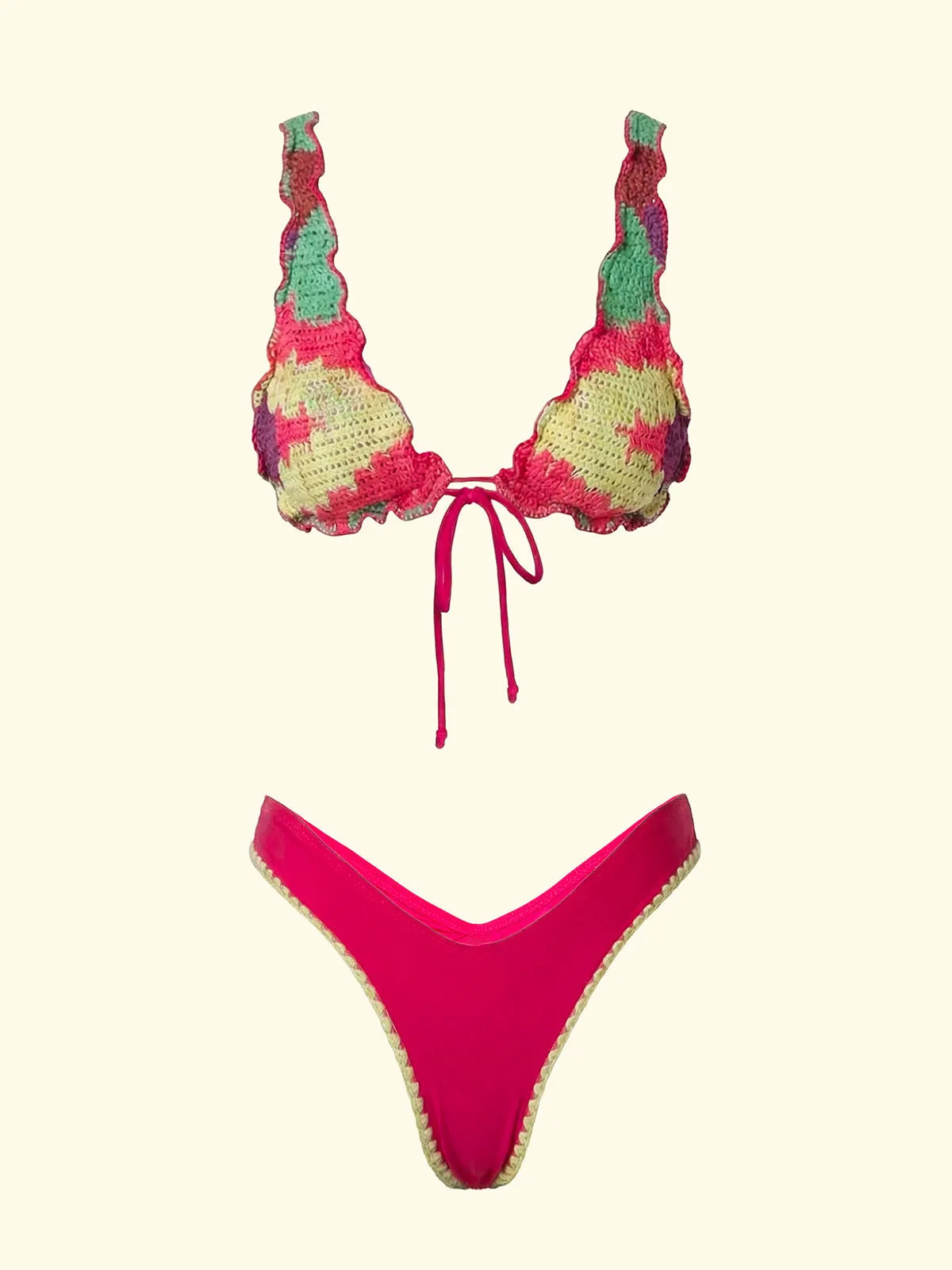 Women's Bikinis F**K High Triangle with Slip American Fixed Fantasy SW0291-X13
