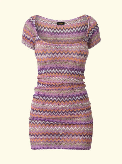 Short Women's Dress F**K Multicolor SW0297-MC