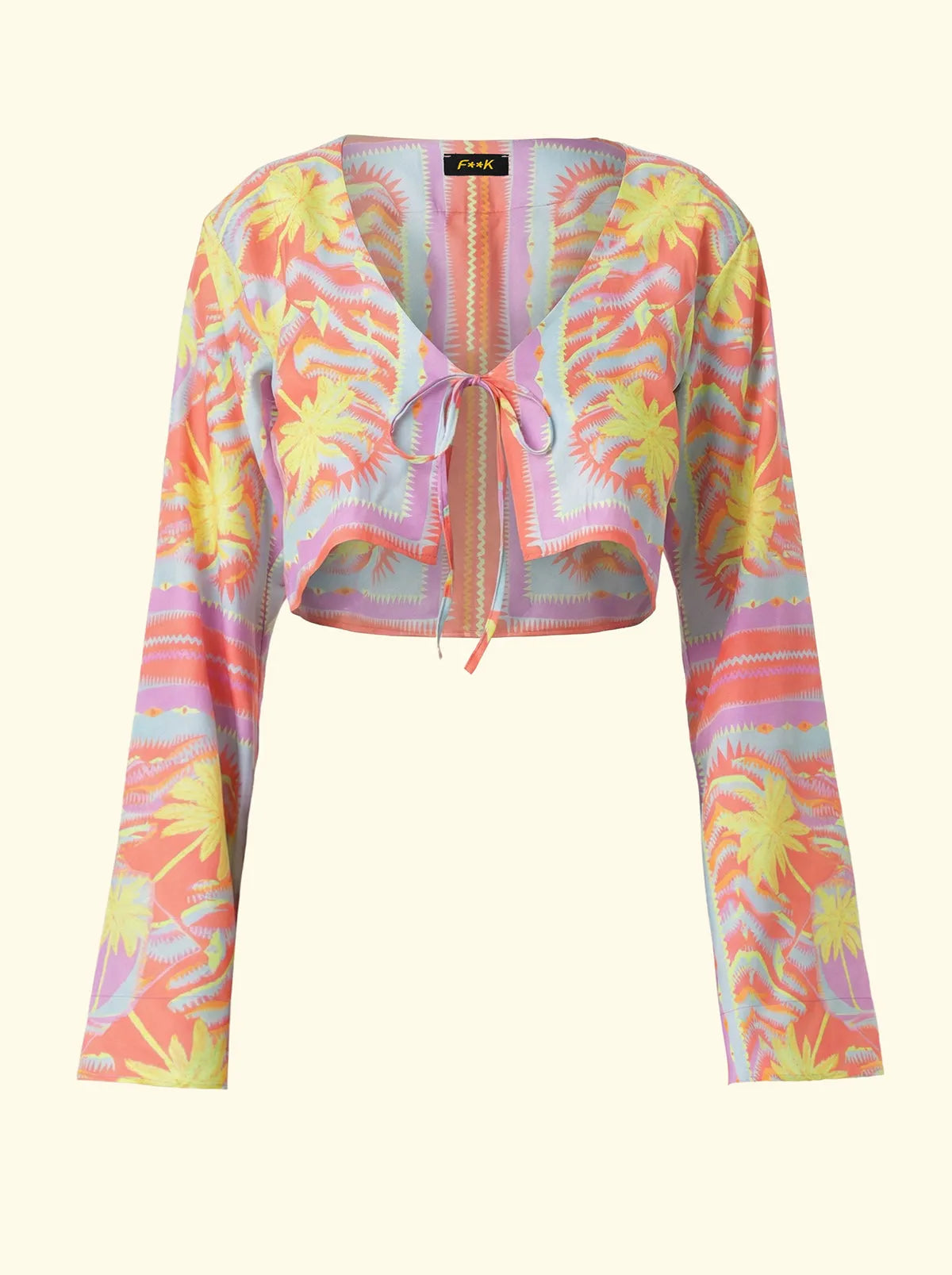 Women's long sleeve crop top F**K Fantasy SW0336-X26