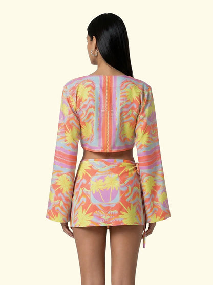 Women's long sleeve crop top F**K Fantasy SW0336-X26