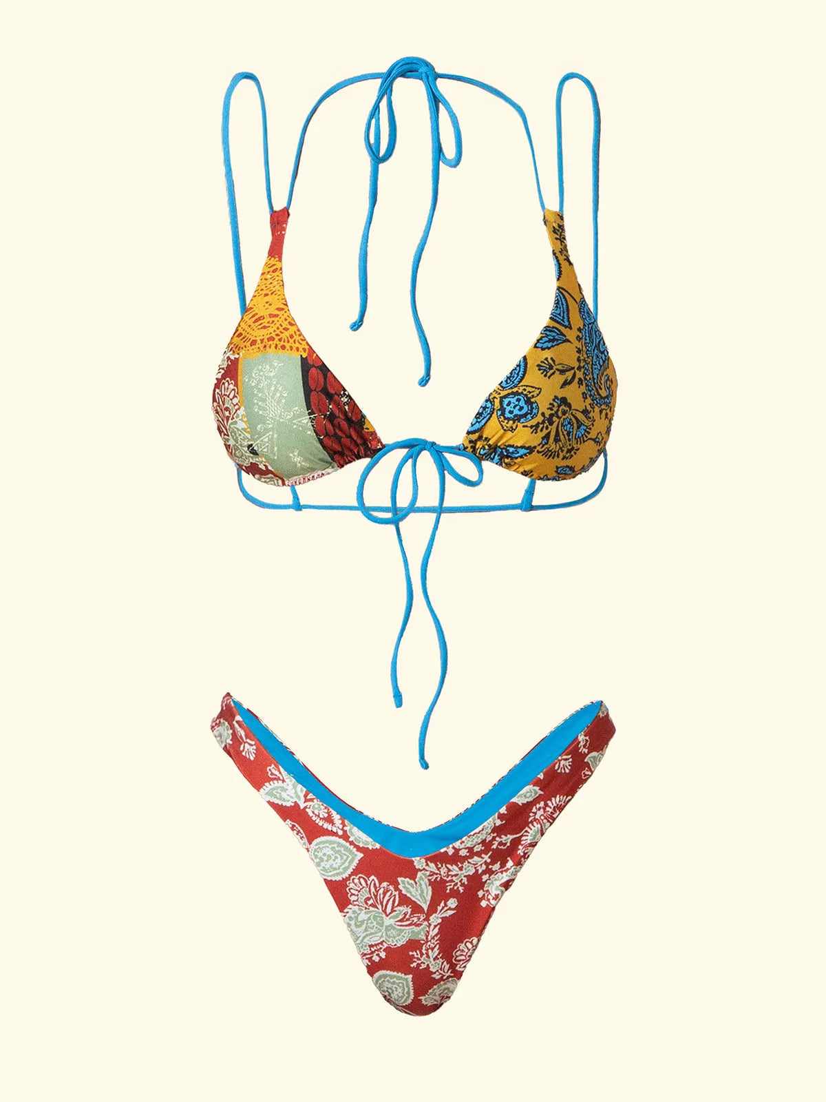 Women's Bikinis F**K High Triangle with Slip American Fixed Fantasy SW0430-X38